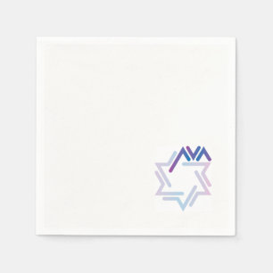 Serviettes En Papier Serviette de cocktail du bat mitzvah d'Ava