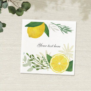 Serviettes En Papier Serviette de papier de citron frais