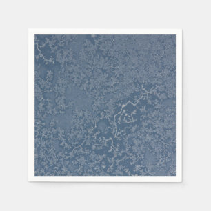 Serviettes En Papier Serviette de papier de cristaux glacials foncés d
