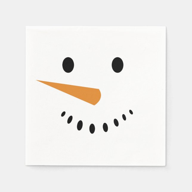 Serviettes En Papier Serviettes de cocktail Snowman (Devant)