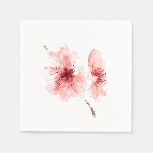 Serviettes En Papier Serviettes de papier de decorativ blanc rose de