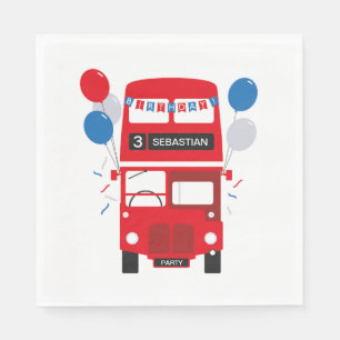Serviettes En Papier Serviettes de papier personnalisées par autobus