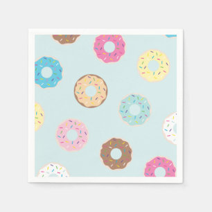 Serviettes En Papier Serviettes Donut Party