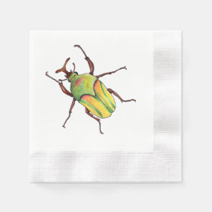 Serviettes En Papier serviettes pour insectes vertes