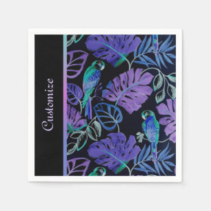 Serviettes En Papier Serviettes Tropical Parrot Paradise 2