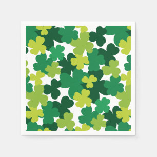 Serviettes En Papier Shamrock de la Saint-Patrick Motif