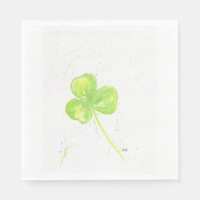 Serviettes En Papier Shamrock Luncheon Napkin (Devant)