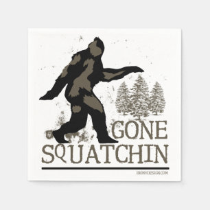 Serviettes En Papier Squatchin allé