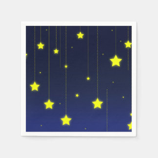Serviettes En Papier Starry Night Cocktail Papier Napkins