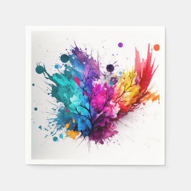 Serviettes en papier style unique (Devant)