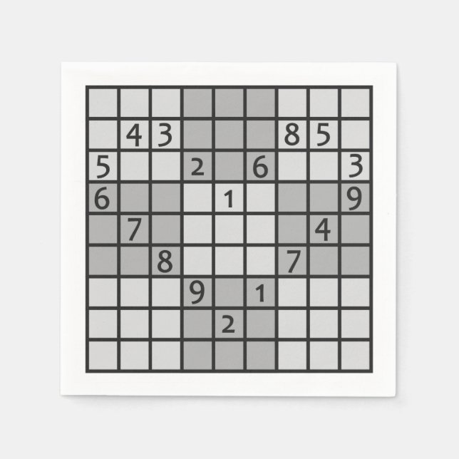 serviettes en papier SUDOKU (Devant)