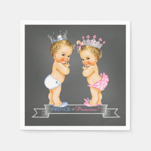Serviettes En Papier Tableau de bord Sexe Révéler Blonde Prince Princes