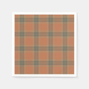 Serviettes en papier Tartan crème