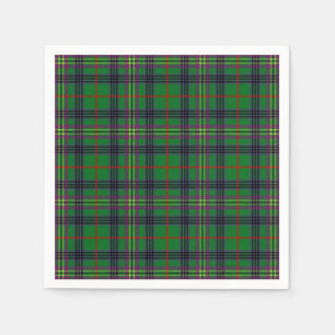 Serviettes En Papier Tartan de Kennedy de clan