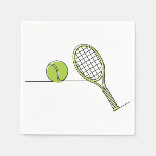 Serviettes En Papier Tennis Lover   cadeau de tennis