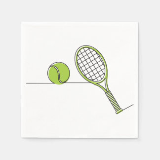 Serviettes En Papier Tennis Lover | cadeau de tennis
