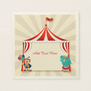 Serviettes En Papier Tente de cirque, interprètes