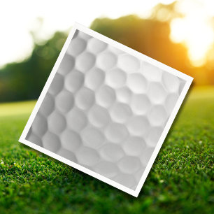 Serviettes En Papier Texture de balle de golf blanche gaufree