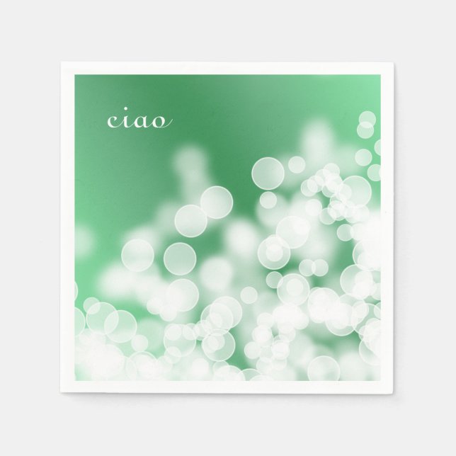 Serviettes En Papier texture de style bokeh. texte. (Devant)