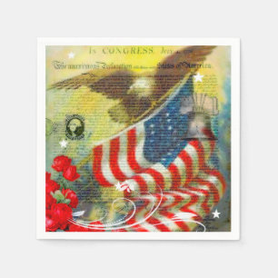 Serviettes En Papier Thème patriotique
