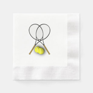 Serviettes En Papier Thème Sport Tennis