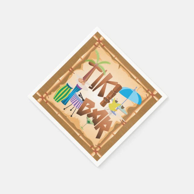 Serviettes En Papier Tiki Bar (Coin)