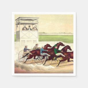 Serviettes En Papier TOP Horse Racing Life