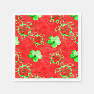 Serviettes En Papier Tortues de Honu de vacances