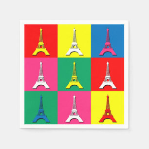 Serviettes En Papier Tour Eiffel