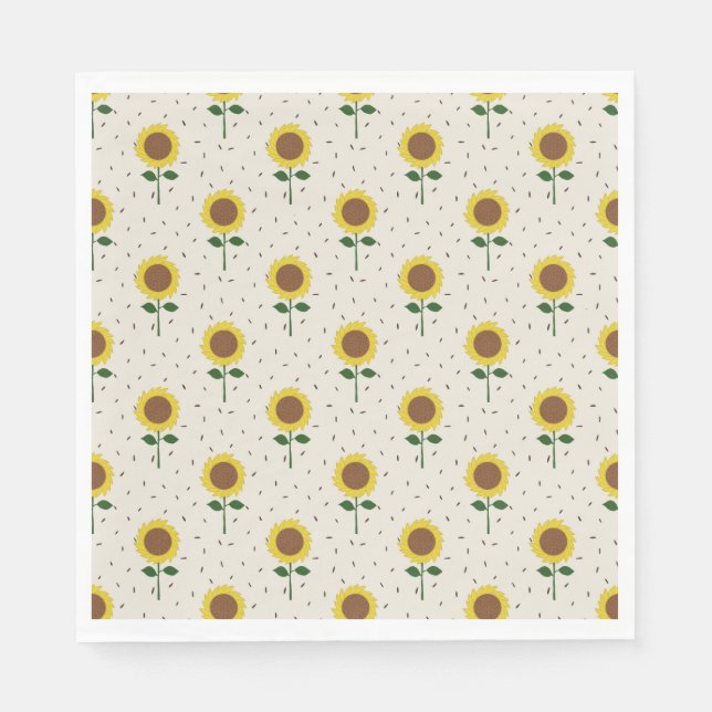 Serviettes en papier Tournesol (Devant)