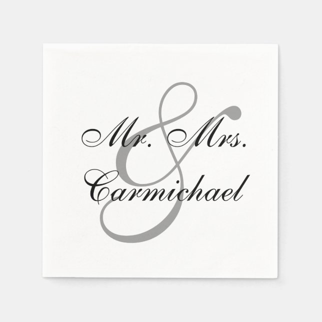 Serviettes En Papier Tout Simplement Parfait M. & Mme Napkin (Devant)
