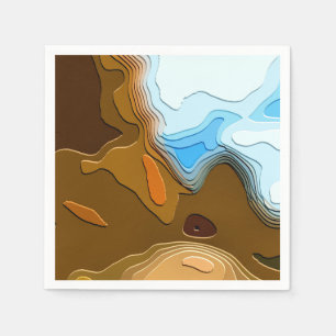 SERVIETTES EN PAPIER TRAÎNÉE DE MONTAGNE