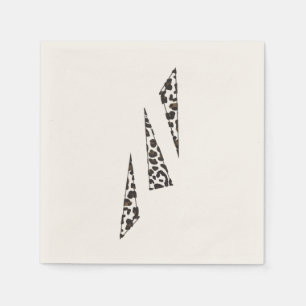 Serviettes en papier triangles tachetées