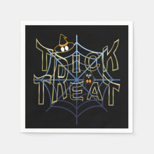 Serviettes En Papier Trick-or-Treat-Haloween