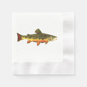 Serviettes En Papier Trout fishing