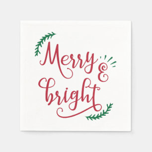 Serviettes En Papier Vacances joyeuses et lumineuses