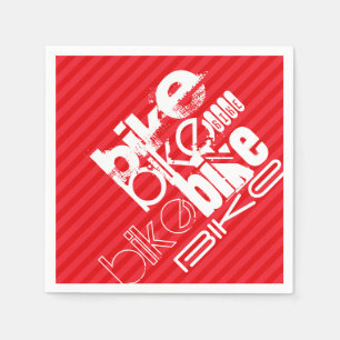 Serviettes En Papier Vélo ; Graines Rouges.