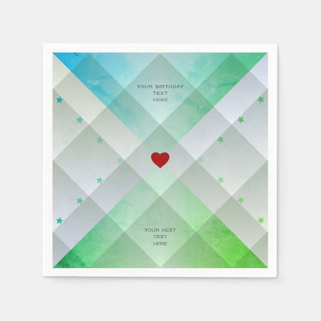 Serviettes En Papier Vert (Devant)