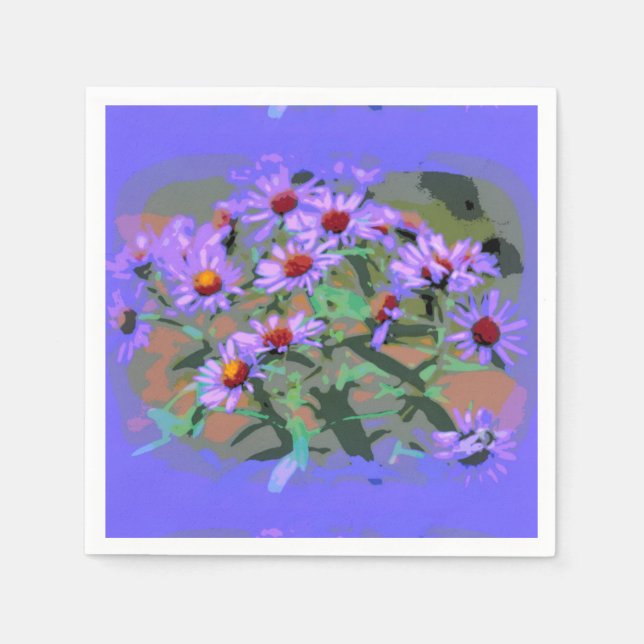 serviettes en papier violets (Devant)