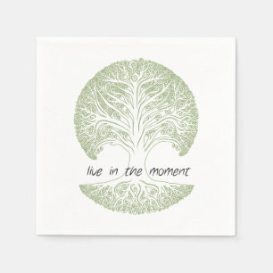 Serviettes En Papier Vivez dans l'arbre de moment