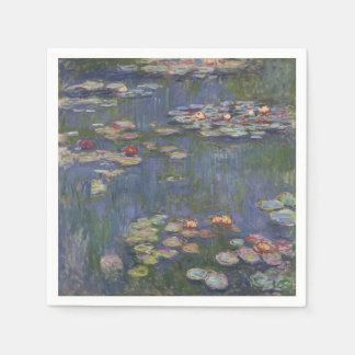 Serviettes En Papier Water Lilies by Claude Monet