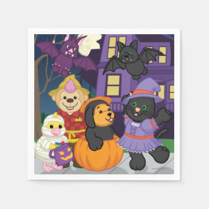 Serviettes En Papier Webkinz Halloween Trick ou Treat