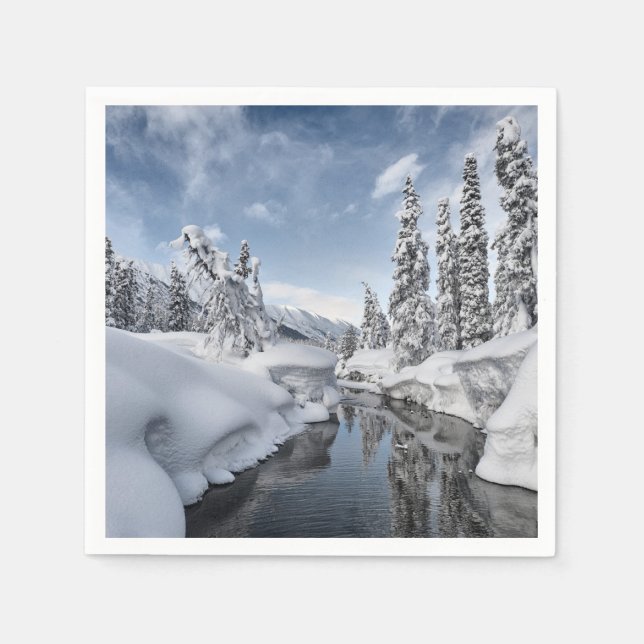 Serviettes En Papier Winter Wonderland (Devant)