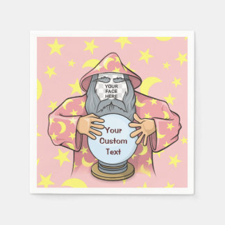 Serviettes En Papier Wizard with your face