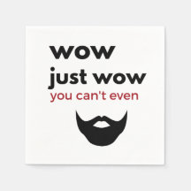 wow just wow cocktail napkins - barbe