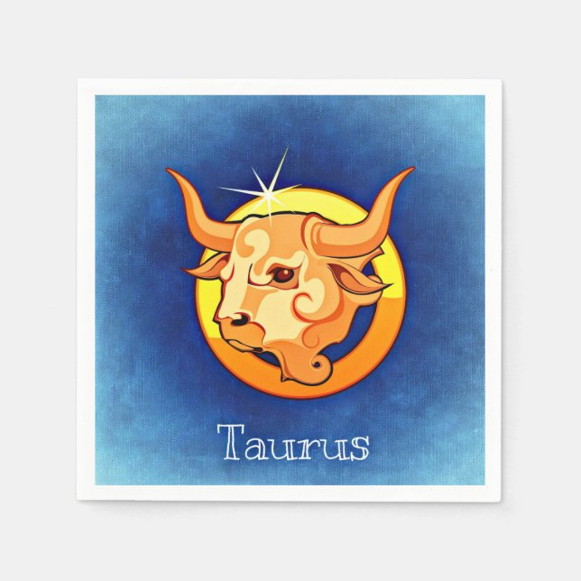 Serviettes En Papier Zodiac_Signe_Taurus (Devant)