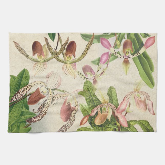 Serviettes florales tropicales de fleurs (Horizontal)