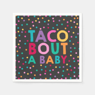 Serviettes Jetables Accès de taco de serviette de baby shower de