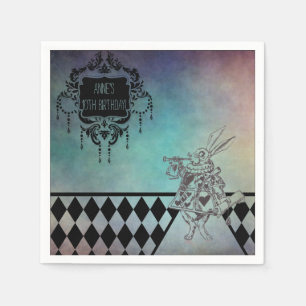 Serviettes Jetables Alice au Pays des merveilles