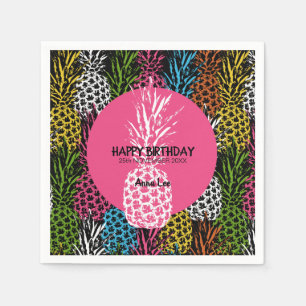 Serviettes Jetables Ananas Sauvage et Sucré